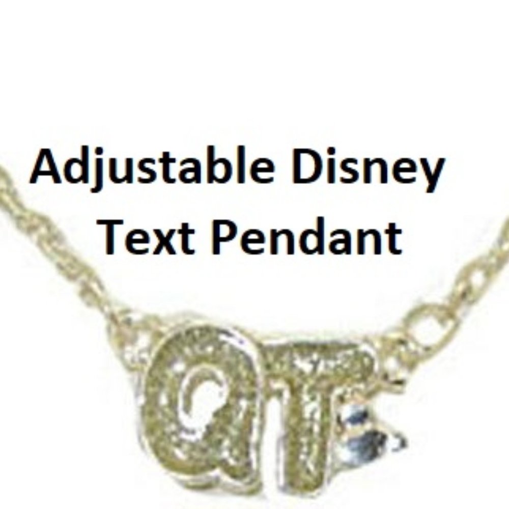 Disney necklace quite time adjustable chain NWT